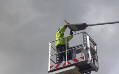 LED-Leuchten für die Straßenbeleuchtung im Fischereihafen Bremerhaven