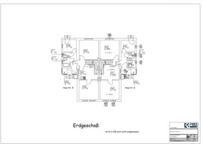 Grundriss des Erdgeschosses der Doppelhaushälfte in der Blexener Straße im Fischereihafen
