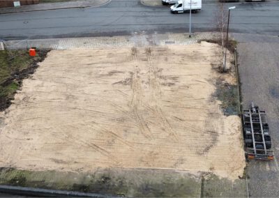 Luftaufnahme der Kaperstraße im Fischereihafen Bremerhaven